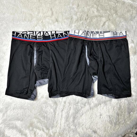 NEW Hanes 2-Pack X-Temp Boxer Briefs Men's Small Breathable Tagless Stretch - Picture 1 of 8